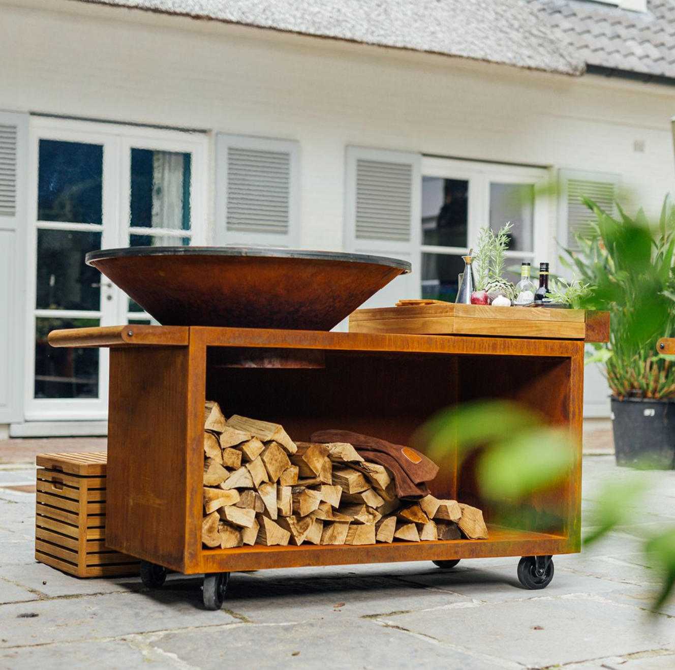OFYR Island Corten 100 PRO Bois De Teck